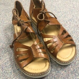 PIKOLINOS Tan Leather Women's Sandals